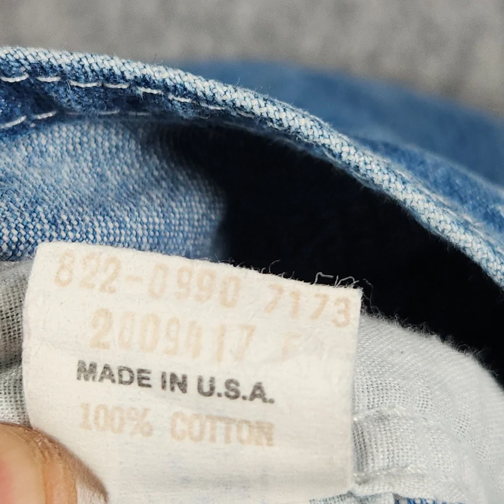 OshKosh B'gosh Denim Overalls Kids 12 Mos Blue Vintage Vestbak Union Made